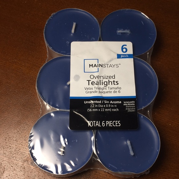 Mainstays Accents Mainstays Oversized Tea Lights 6 Ct Poshmark